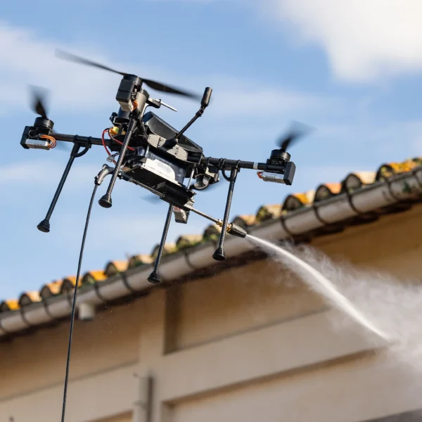 Dron de limpieza manta